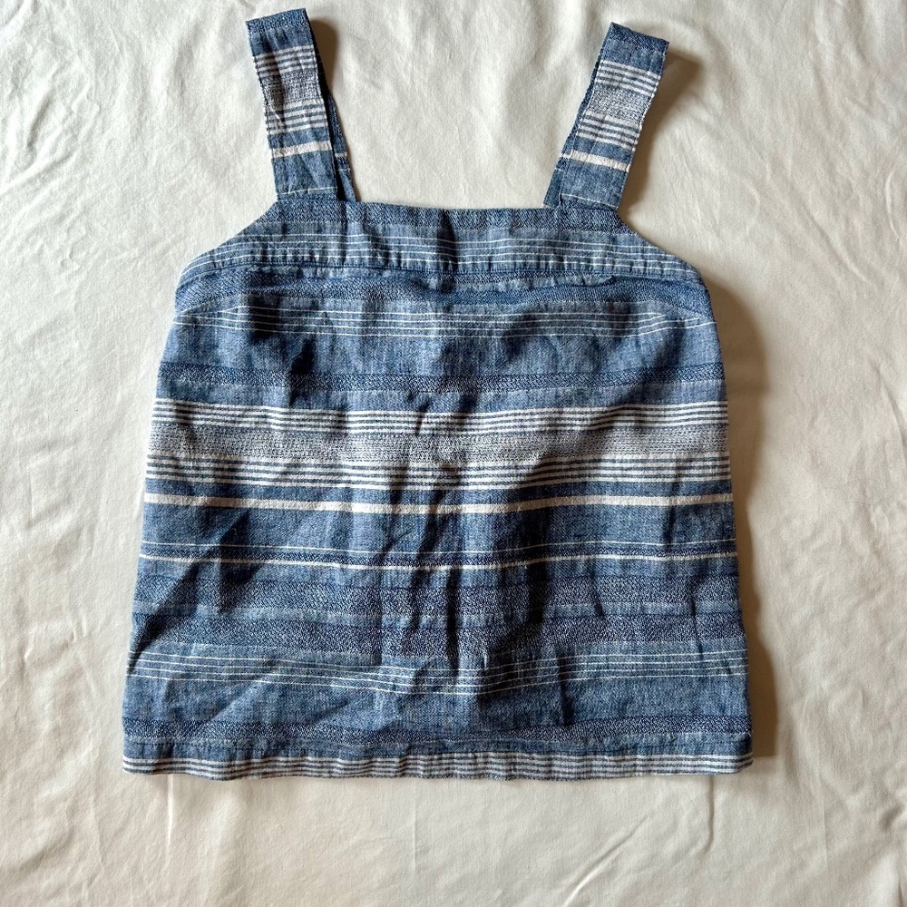 Carve Tank Top w Wide Straps Blue W size M